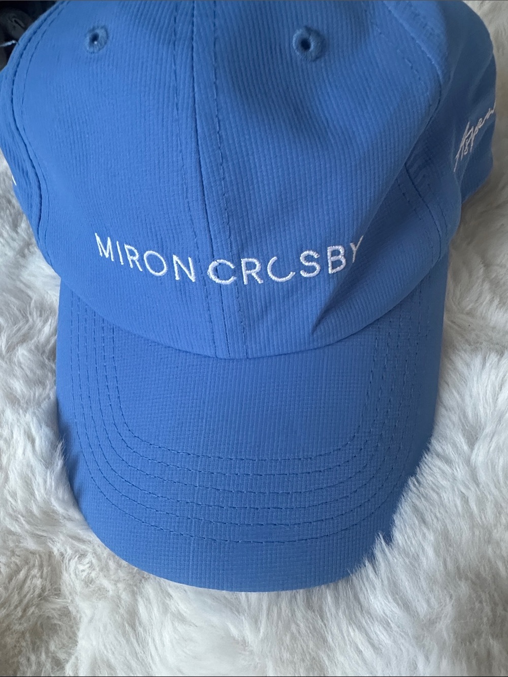 Miron Crosby Blue Embroidered Baseball Cap